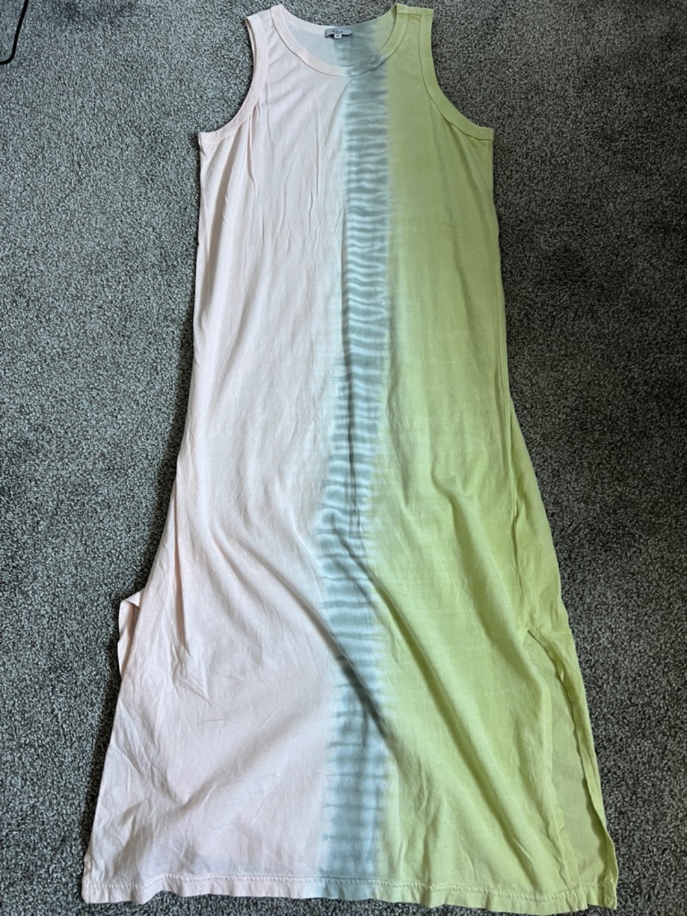 Rails Sleeveless Maxi Dress in Pale Pink, Mint and Yellow